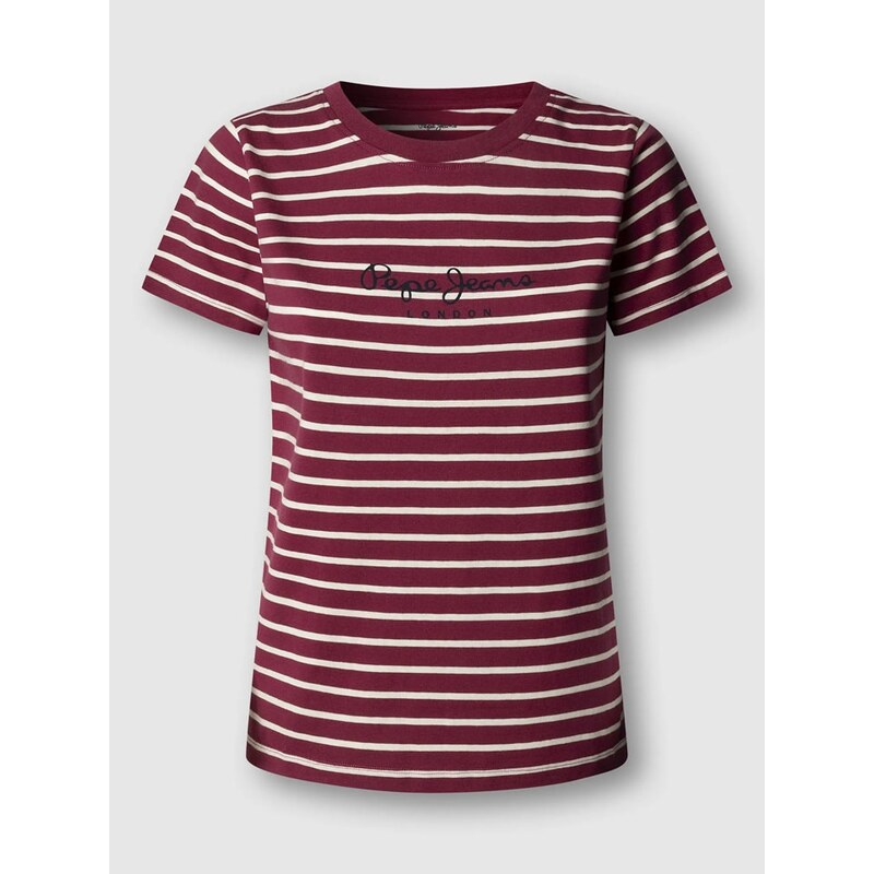 Tričko Pepe Jeans Lila/ Weiß 970166