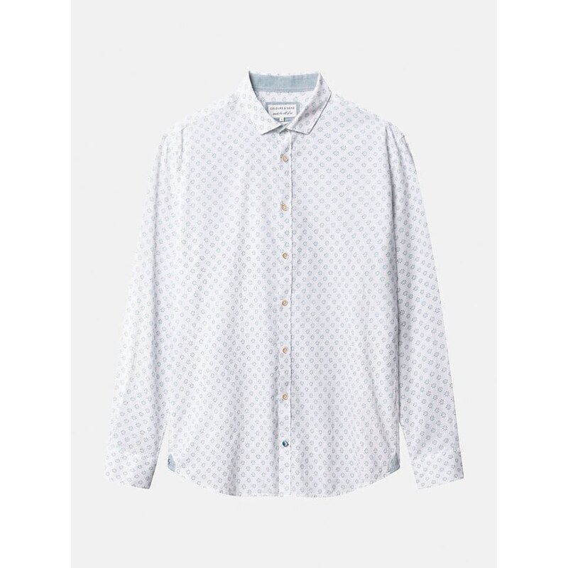 Košile COLOURS & SONS Weiß/ Türkis 7294566