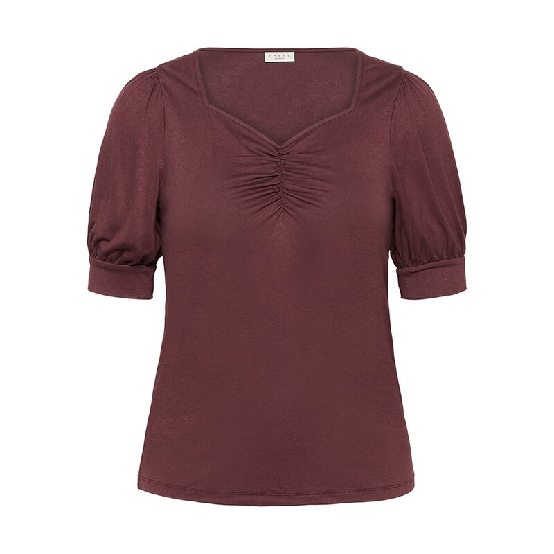 Tričko KAFFE curve Bordeaux 4539509 115448357