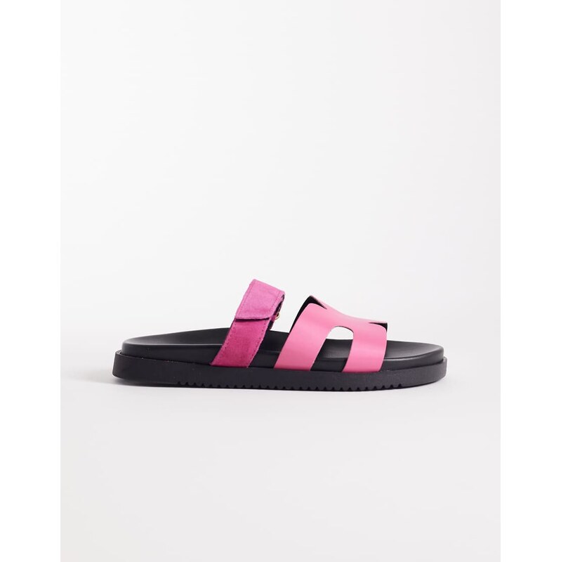 Steve Madden Missile sandals with straps in pink satin 115454878
