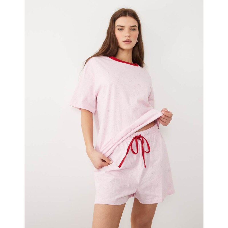ASOS DESIGN Essentials oversized short sleeve tee and short set