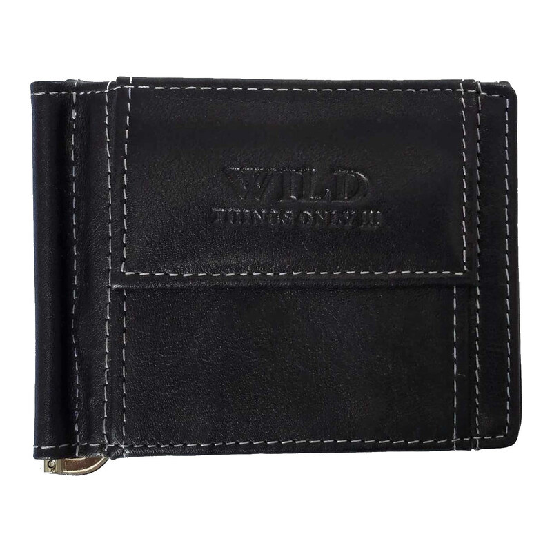 www.penezenkylp.cz Kožená dolarovka WILD BLACK s úložným