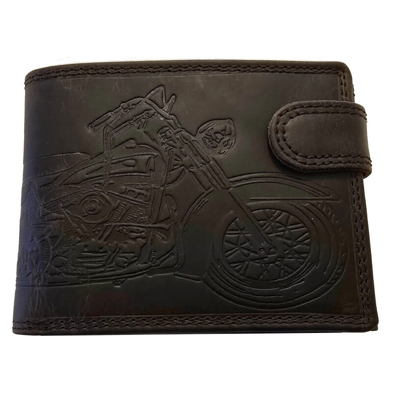 www.penezenkylp.cz Kožená peněženka MOTORKA DARK BROWN