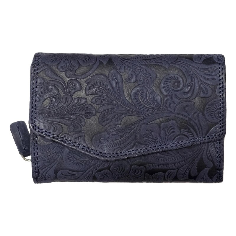 www.penezenkylp.cz Kožená dámská peněženka FLOWERY BLUE 115457294
