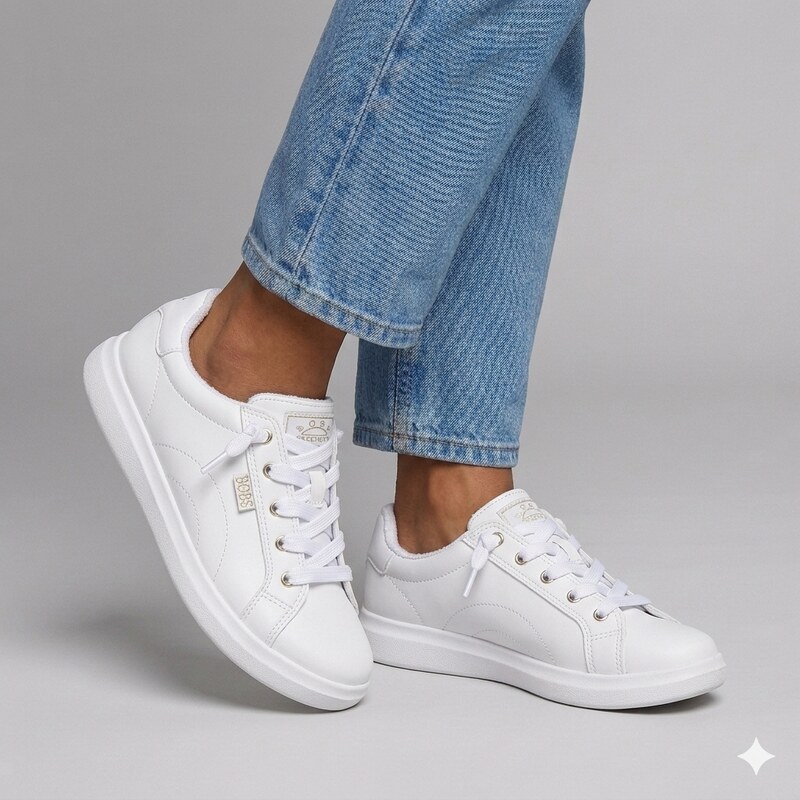 Skechers bobs dvine - instant delight WHT