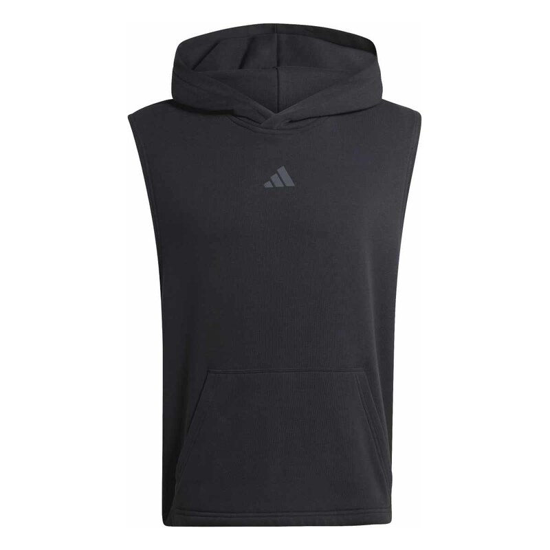 Pánská sportovní mikina přes hlavu adidas DROP ARMS HOOD černá KA1201