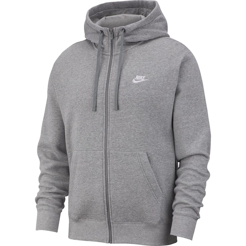 Pánská rozepínací mikina Nike SPORTSWEAR CLUB FLEECE šedá BV2645-063