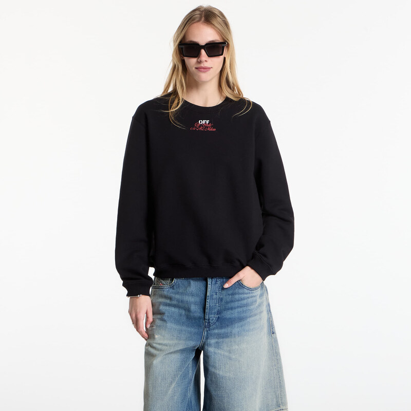 Mikina Off-White x AC Milan Reg Crew Black/ No Color S