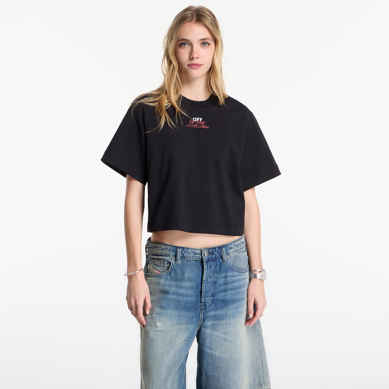 Tričko Off-White x AC Milan Crop Tee Black/ No Color S 115468057