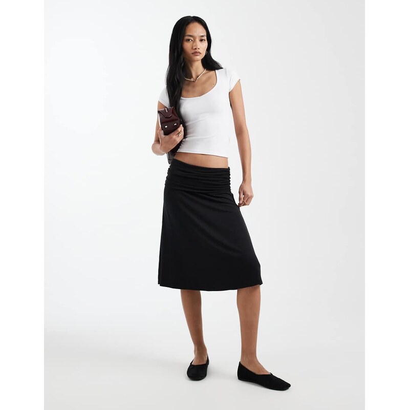Cotton On billie slinky skirt in black 115468432