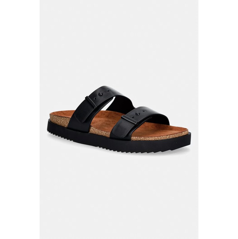 Tommy Hilfiger pantofle pánské kožené HILFIGER CHAMBRAY BEACH SANDAL