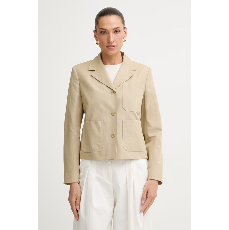 Weekend Max Mara krátká bunda dámská se lnem GLASSA