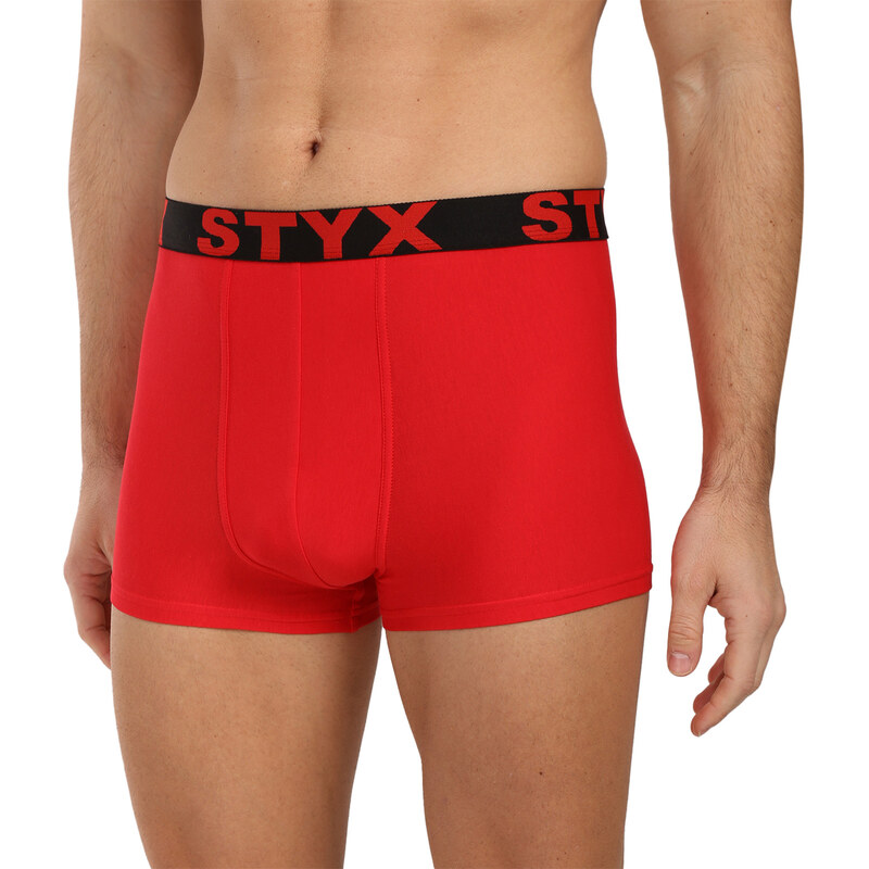 Pánské boxerky Styx sportovní guma červené (G1064)