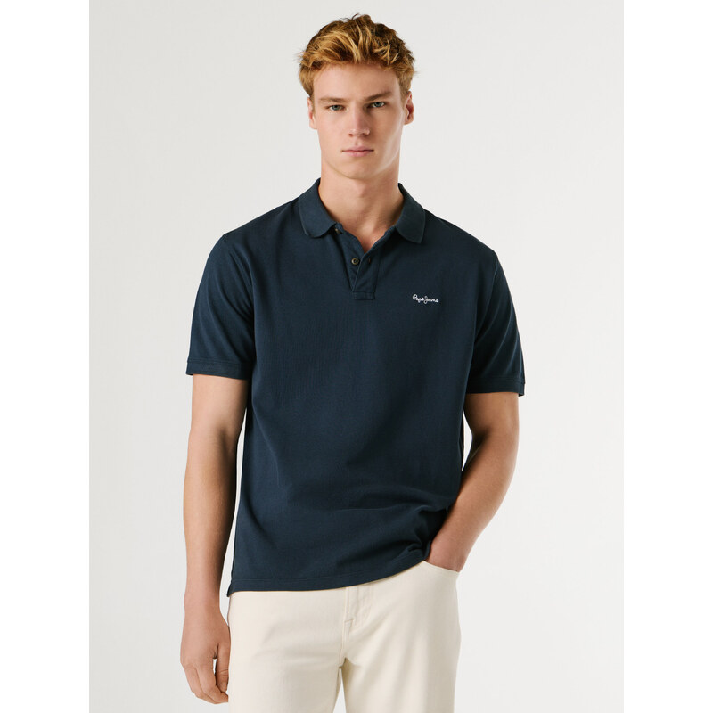 Pepe Jeans pánské modré polo tričko