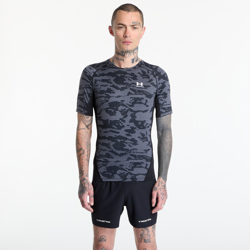 Tričko Under Armour HG Printed SS Black L