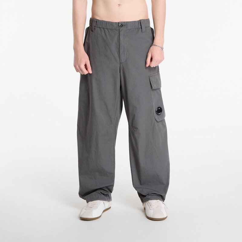 Top C.P. Company Cotton Rip-Stop Boxy Lens Cargo Pants Gunmetal