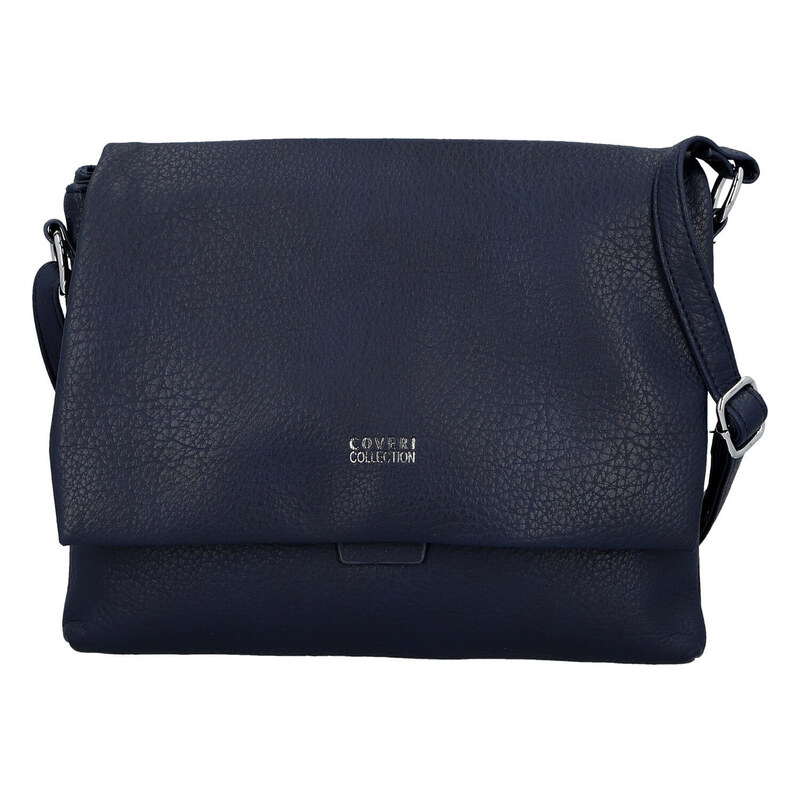 Coveri Stylová dámská koženková crossbody kabelka Mirabella, tmavě 115483057