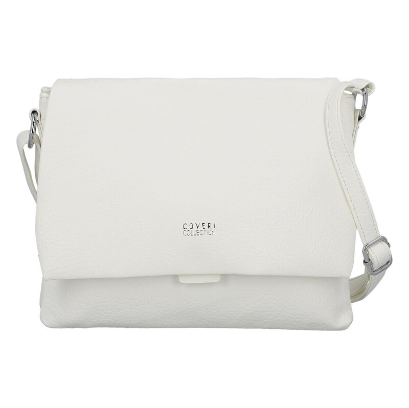 Coveri Stylová dámská koženková crossbody kabelka Mirabella, bílá 115483054