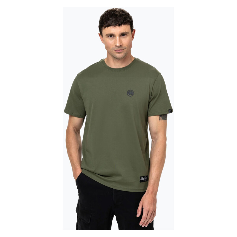 Pánské tričko na lezení Pitbull Small Logo olive