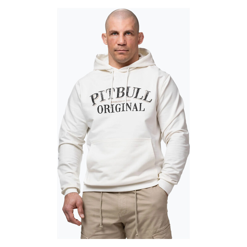 Pánská mikina Pitbull Midnight Sweatshirt Hooded off white