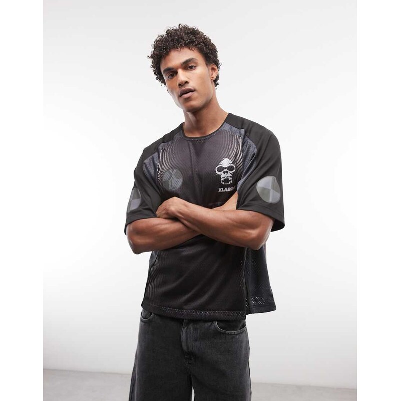 XLARGE team football jersey top in black