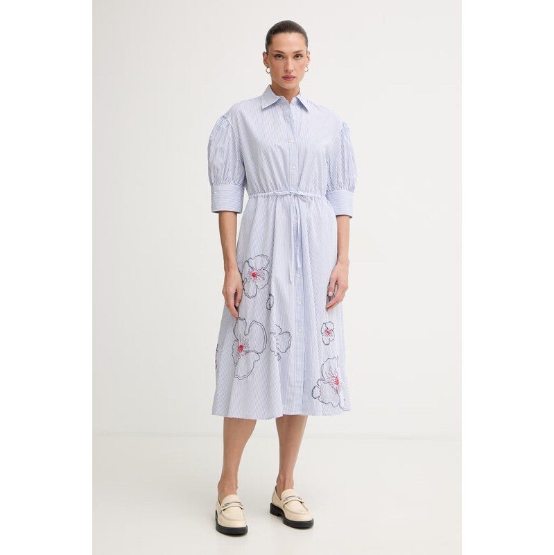 Tommy Hilfiger košilové šaty bavlněné SUMMER 115524223