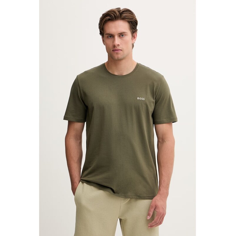 BOSS loungwear tričko pánské bavlněné s elastanem Mix&Match T