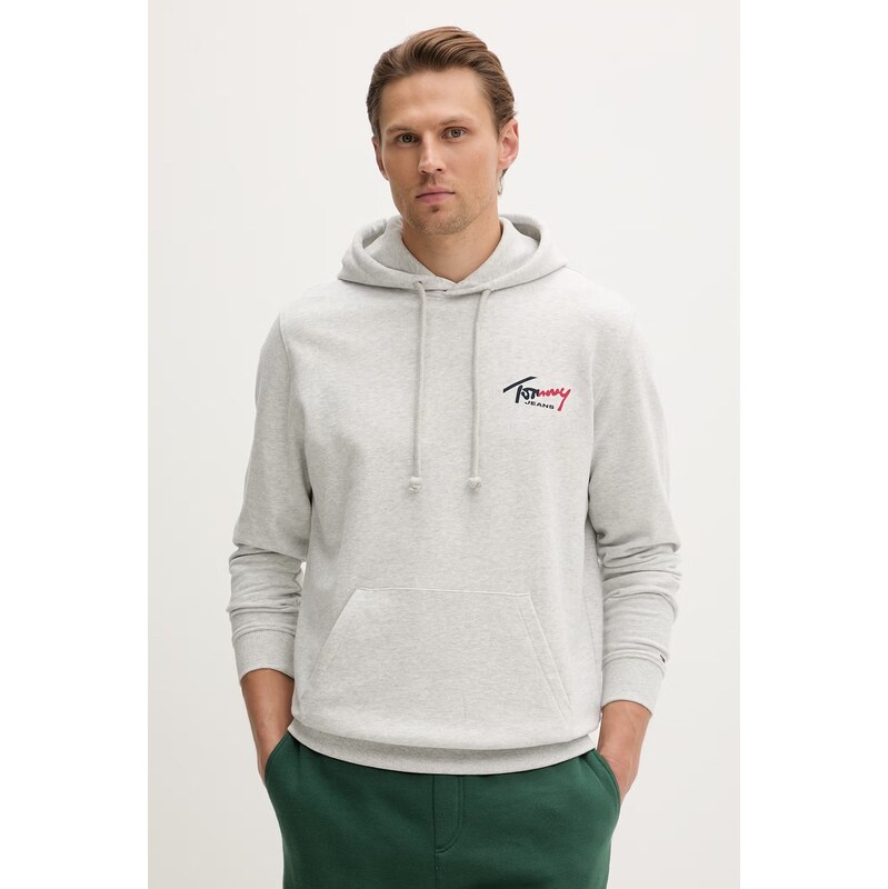 Tommy Jeans mikina s kapucí pánská bavlněná