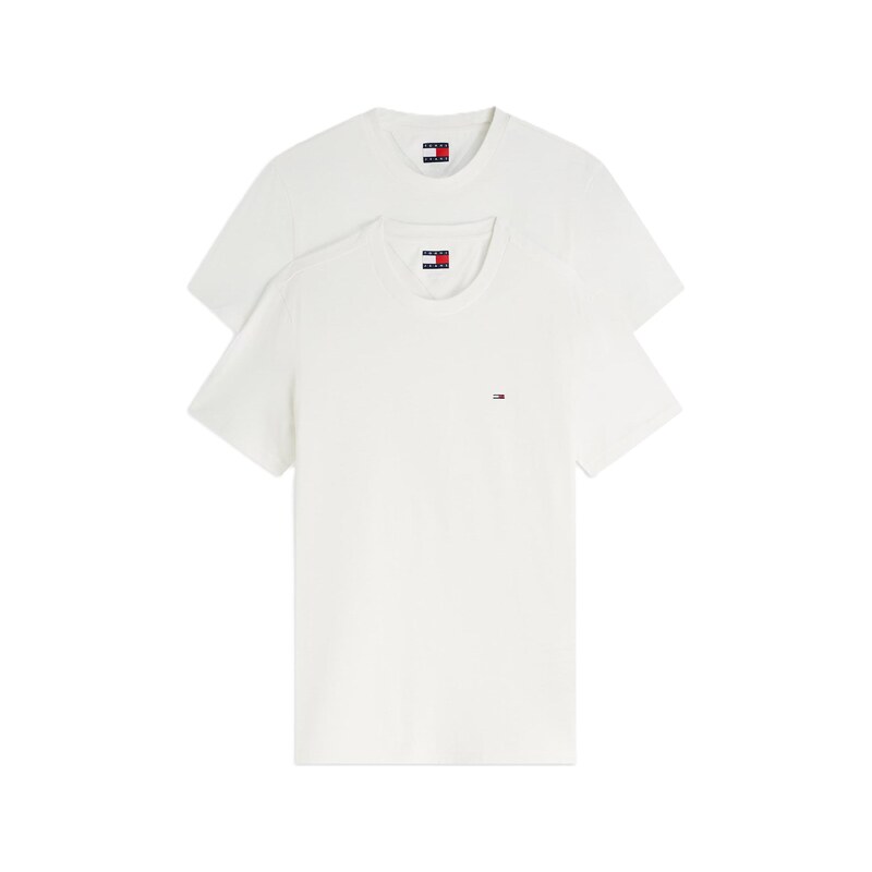 Tommy Jeans Tričko Tommy Flag Extra Slim T bílá