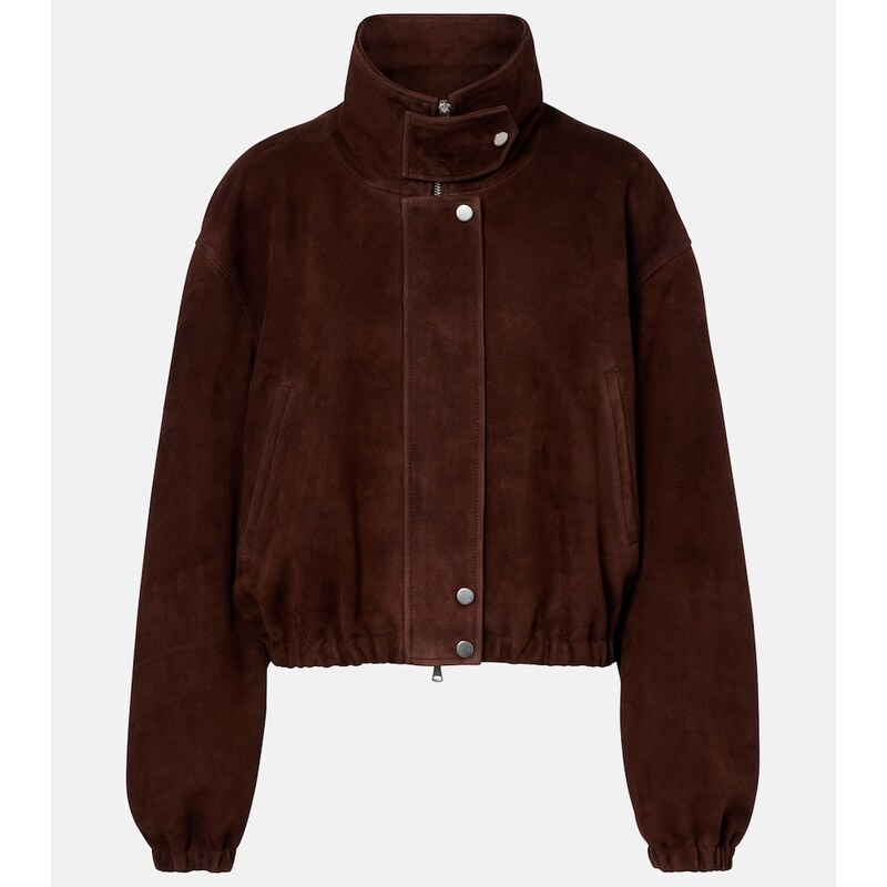 Nour Hammour Pia suede blouson jacket