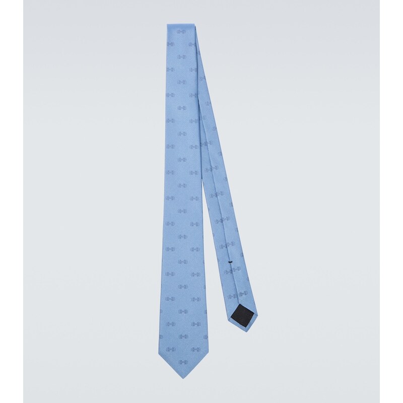 Gucci Horsebit silk jacquard tie