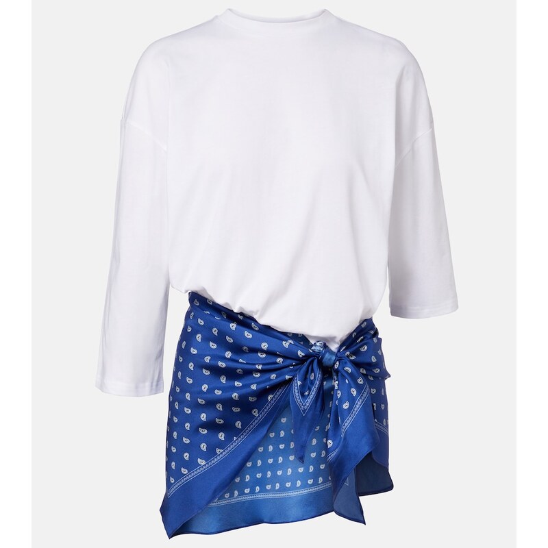 Christopher Esber Silk-trimmed cotton beach cover-up
