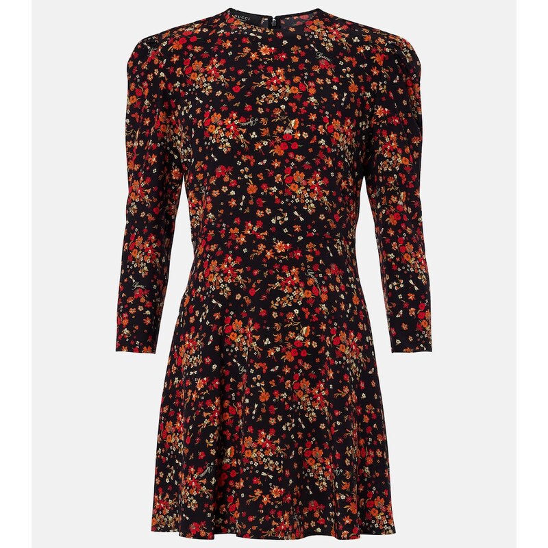 Gucci Floral silk minidress