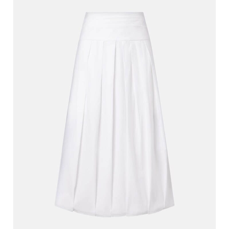 Proenza Schouler White Label Nessa cotton-blend midi skirt