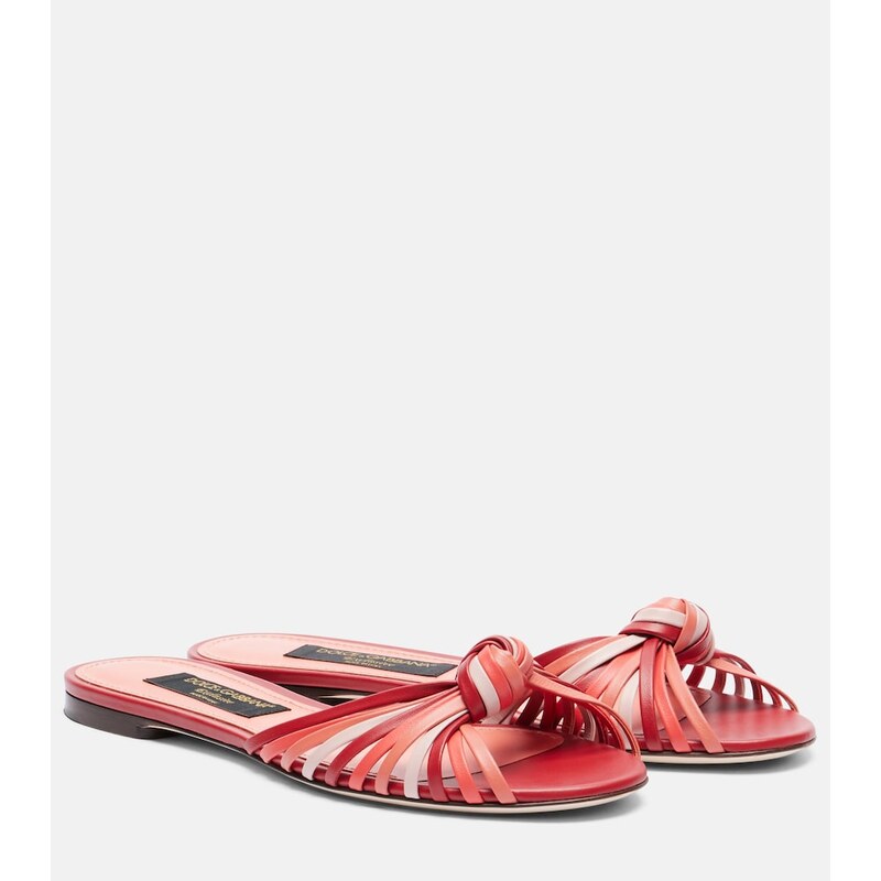 Dolce&Gabbana Bianca 2.0 leather slides