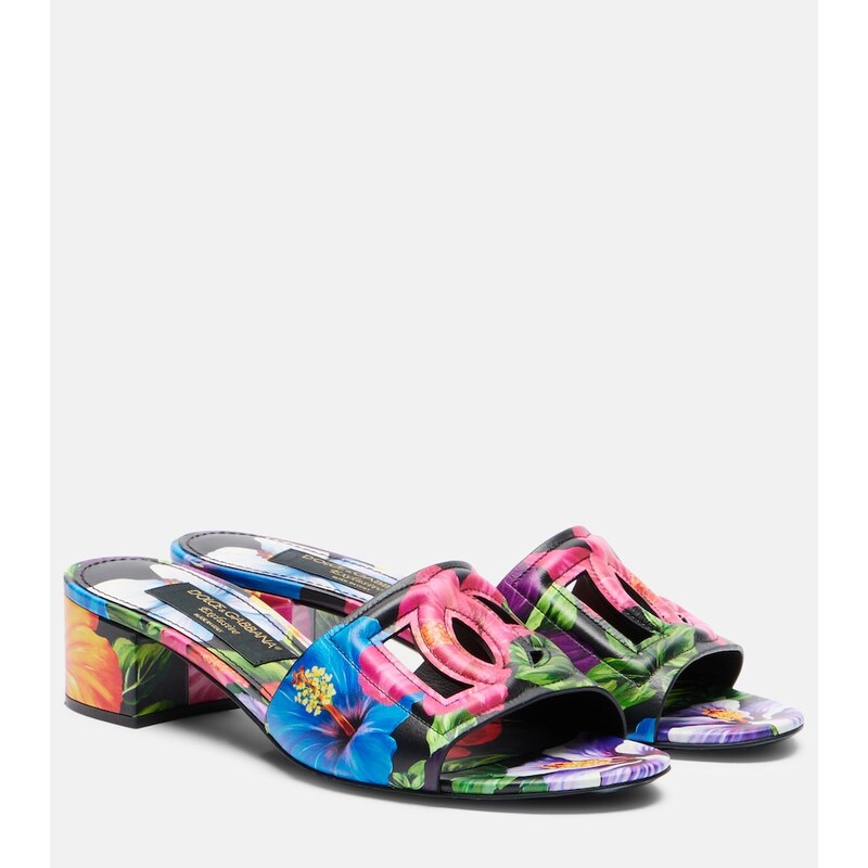Dolce&Gabbana Karol DG floral mules
