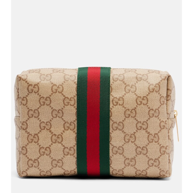 Gucci Essence GG Canvas Mini pouch v barvě Vin.San.Br/Bk.Br/Vrv