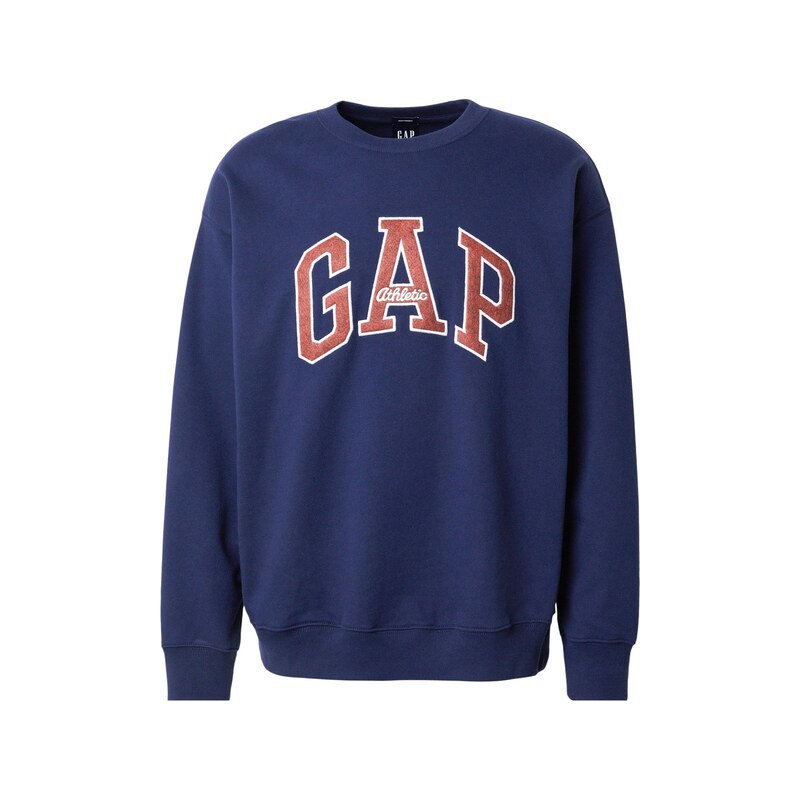 GAP Mikina marine modrá / rezavě hnědá / bílá