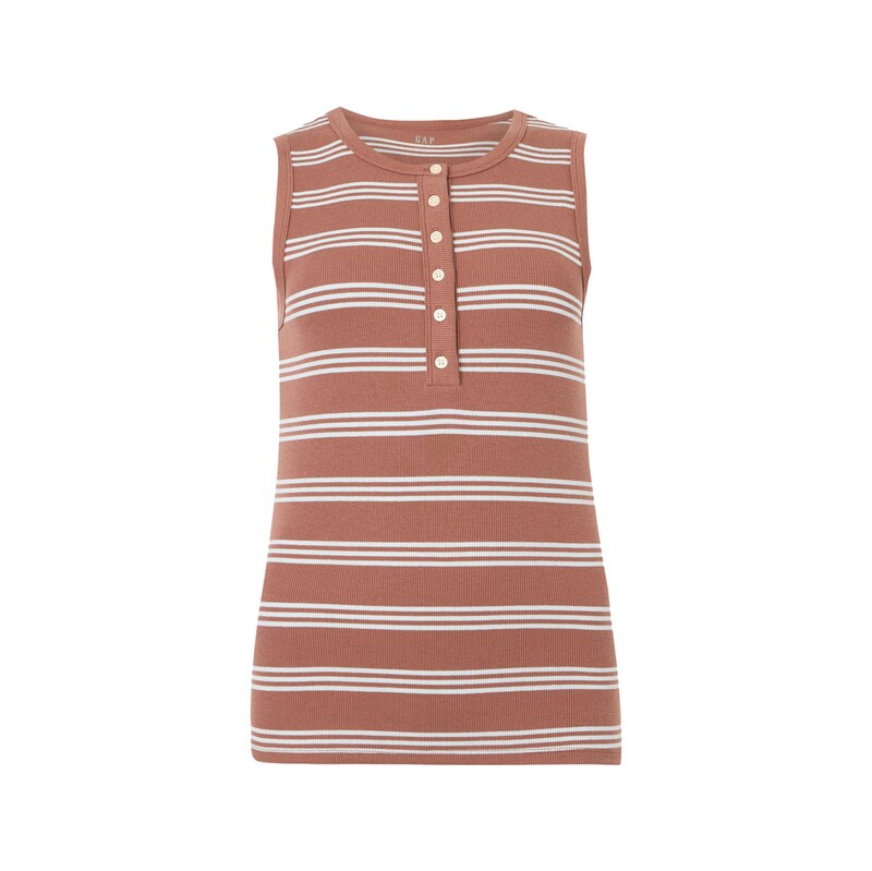 GAP Top světle hnědá / bílá 115490114