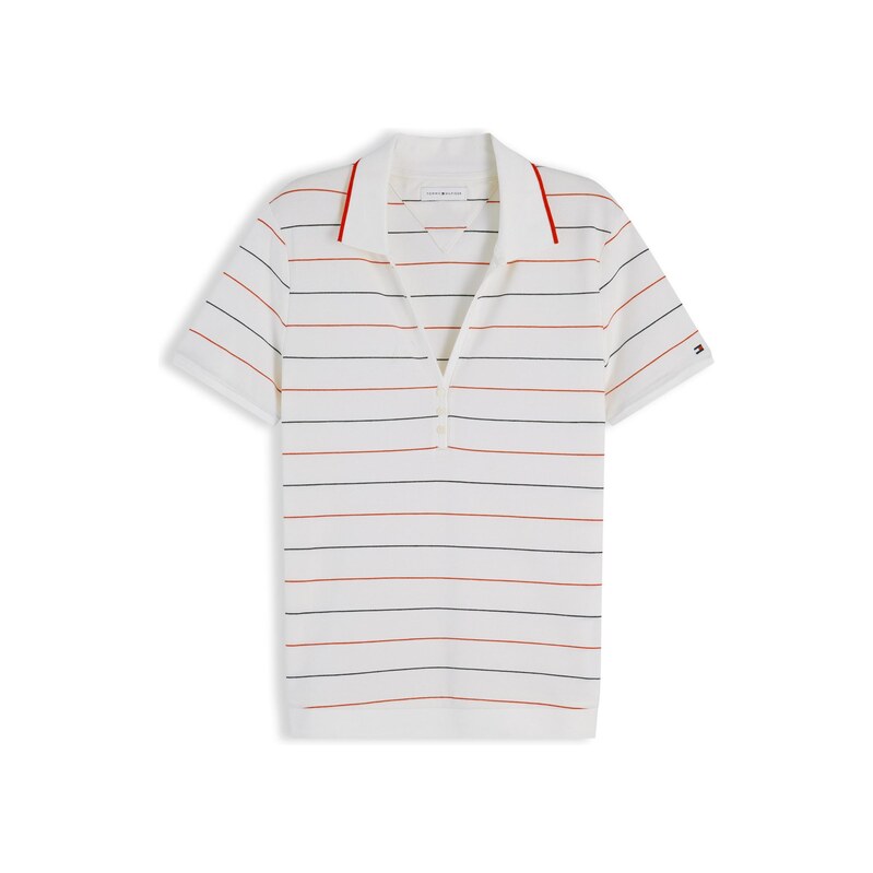 TOMMY HILFIGER Tričko námořnická modř / červená / bílá