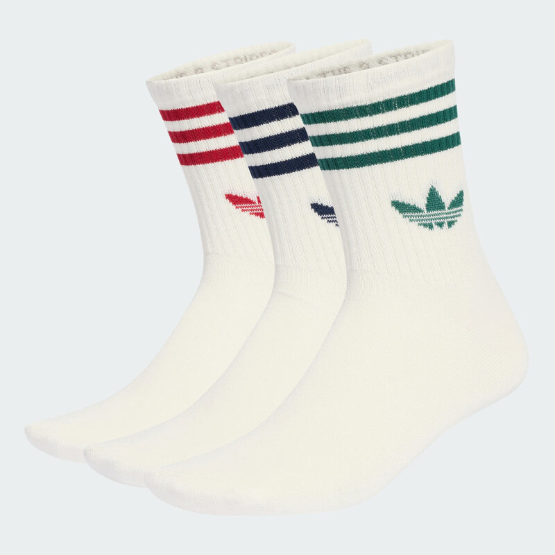 Adidas Ponožky 3-Stripes Crew – 3 páry