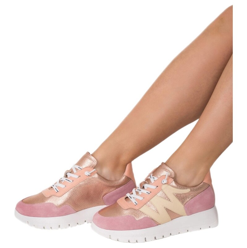 Dámské kožené tenisky Wonders A-24101 multicolor 115490731