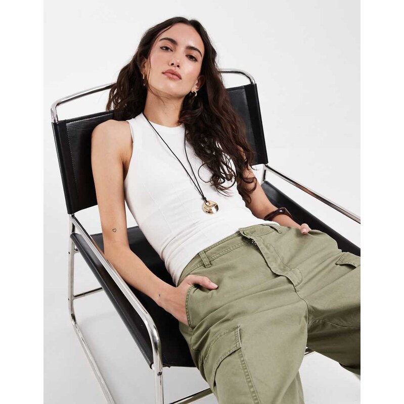 Free People soft seamless modal top in clean ivory-White 115491722