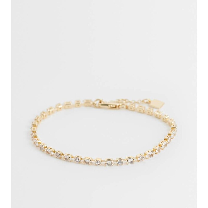 ASOS Curve ASOS DESIGN Curve tennis bracelet with cubic zirconia