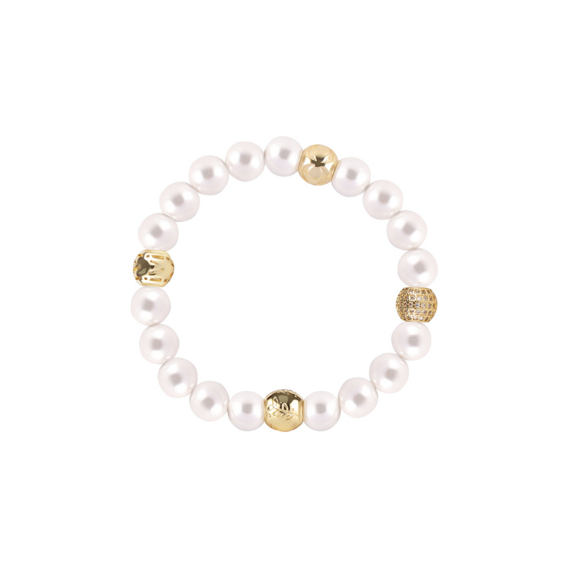 Olivie TERRA náramek SHELL PEARL GOLD 10047 115491945