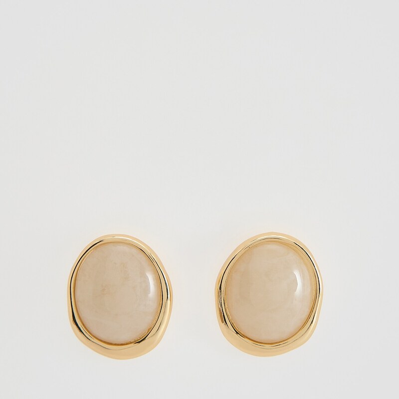 Reserved - EARRINGS - krémová 115492495