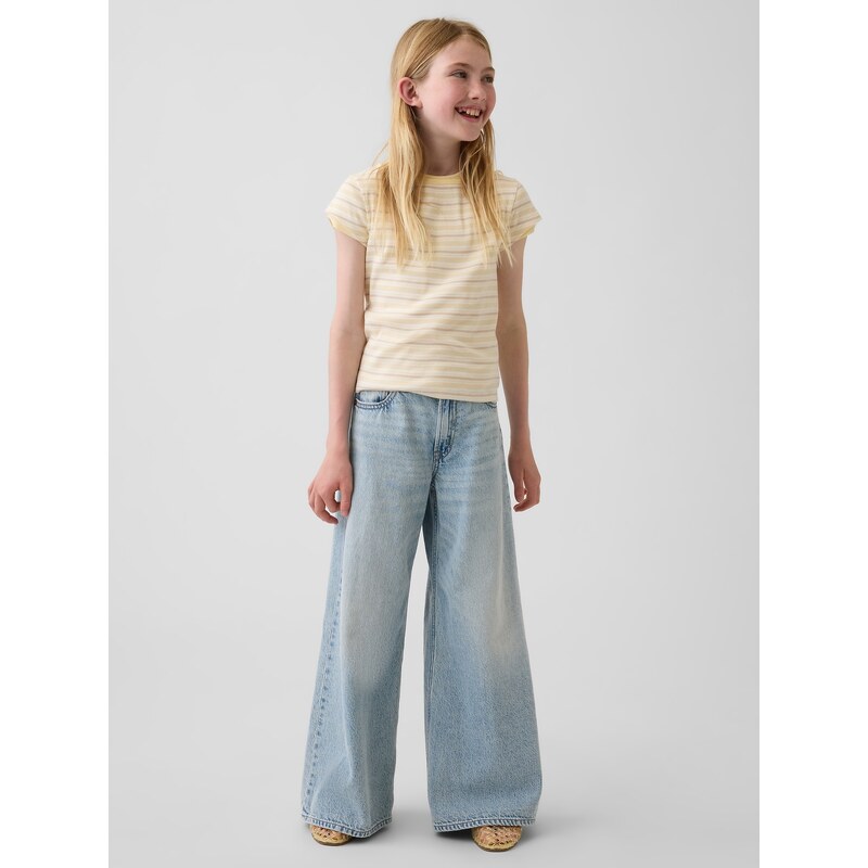 GAP Dětské džíny Low Rise Stride Wide-Leg Baggy - Holky