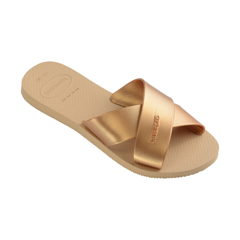 Havaianas Sandály bez podpatku AQUA METALLIC 115656448