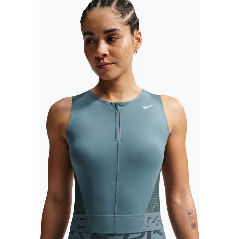 Dámské tréninkové tričko Nike Pro Dri-Fit mineral slate/faded