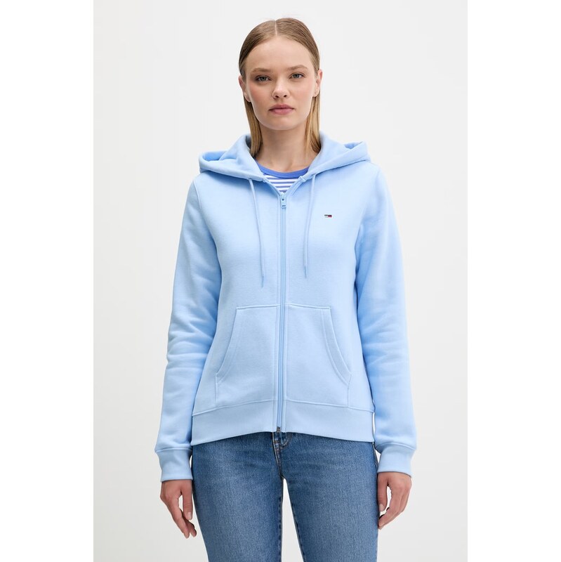 Tommy Jeans rozepínací mikina dámská s bavlnou